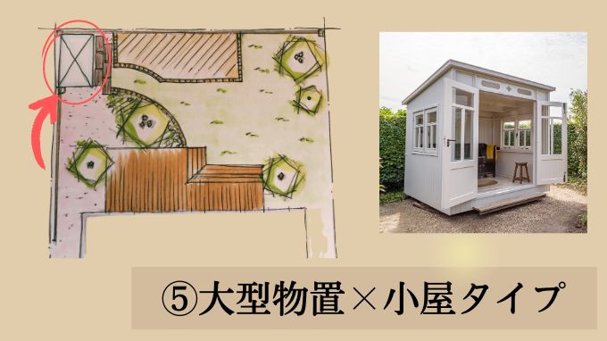 おしゃれな物置アイデア⑤大型物置は小屋タイプでおしゃれに